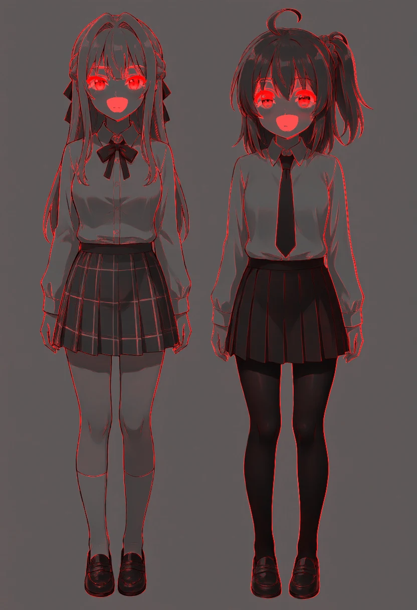 Difference heatmap for condition C. Red concentrated on the eyes and mouths, with thin red lines left along the contours